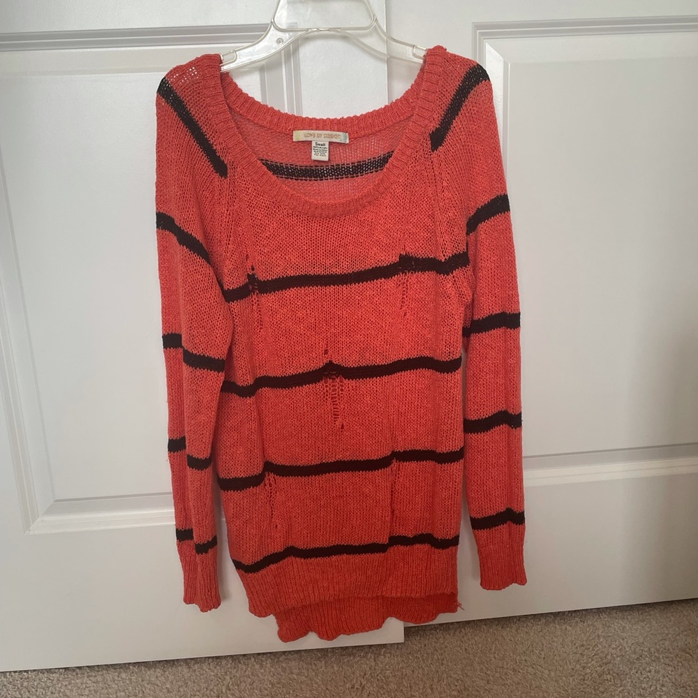 Distressed sweater